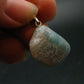 Rarest Paraiba Copper Blue Tourmaline Crystal Silver Pendant From Brazil - 1.1" - 3.18 Grams