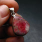 Rare Pink Tugtupite Sterling Silver Pendant From Greenland - 1.1" - 3.45 Grams