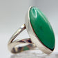 Chrysoprase Marquise Ring – Natural Green Chalcedony Sterling Silver Jewelry - Size 7