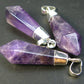 Lot of 3 Natural Diamond Shape Amethyst Pendant from Brazil