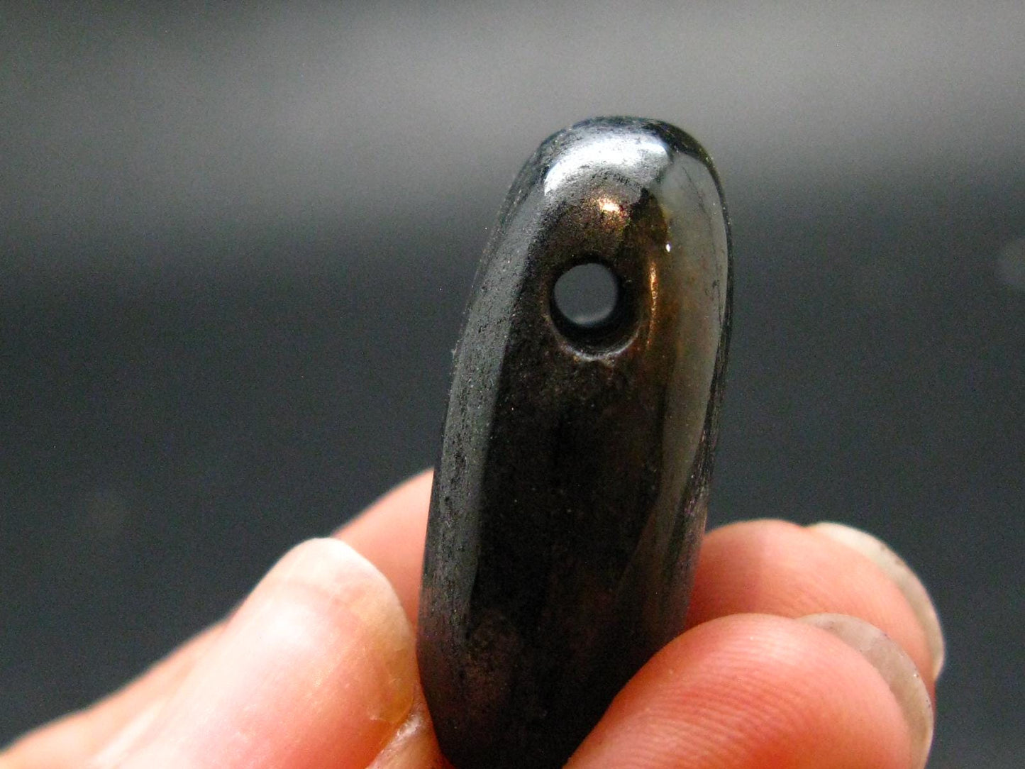 Rare ISUA Stone Metal Free Pendant From Greenland - 1.2" - 16.39 Grams