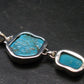 Turquoise Silver Pendant - 2.3" - 10.09 Grams