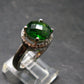Helenite Gaia Stone Gem Sterling Silver Ring From Washington - Size 6 - 2.6 Carats