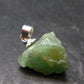 Extremely Rare Raw Gem Green Kornerupine Silver Pendant Crystal From Tanzania - 2.0 Grams - 0.8"