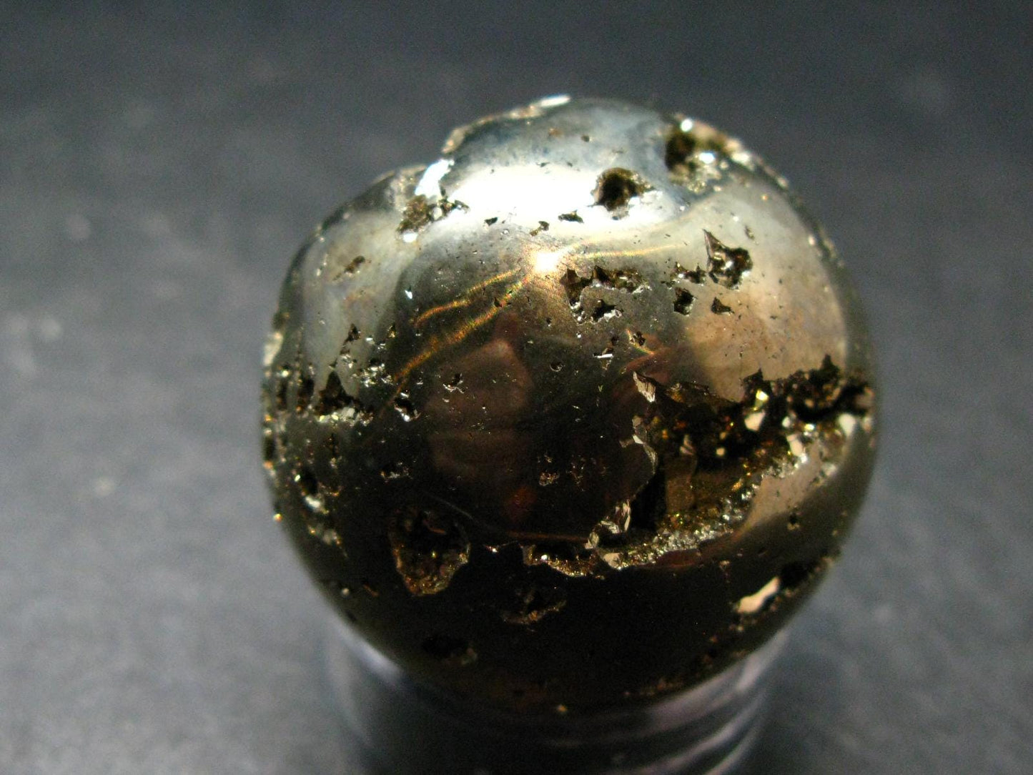 Pyrite Crystallized Sphere From Peru - 1.4" - 118.67 Grams