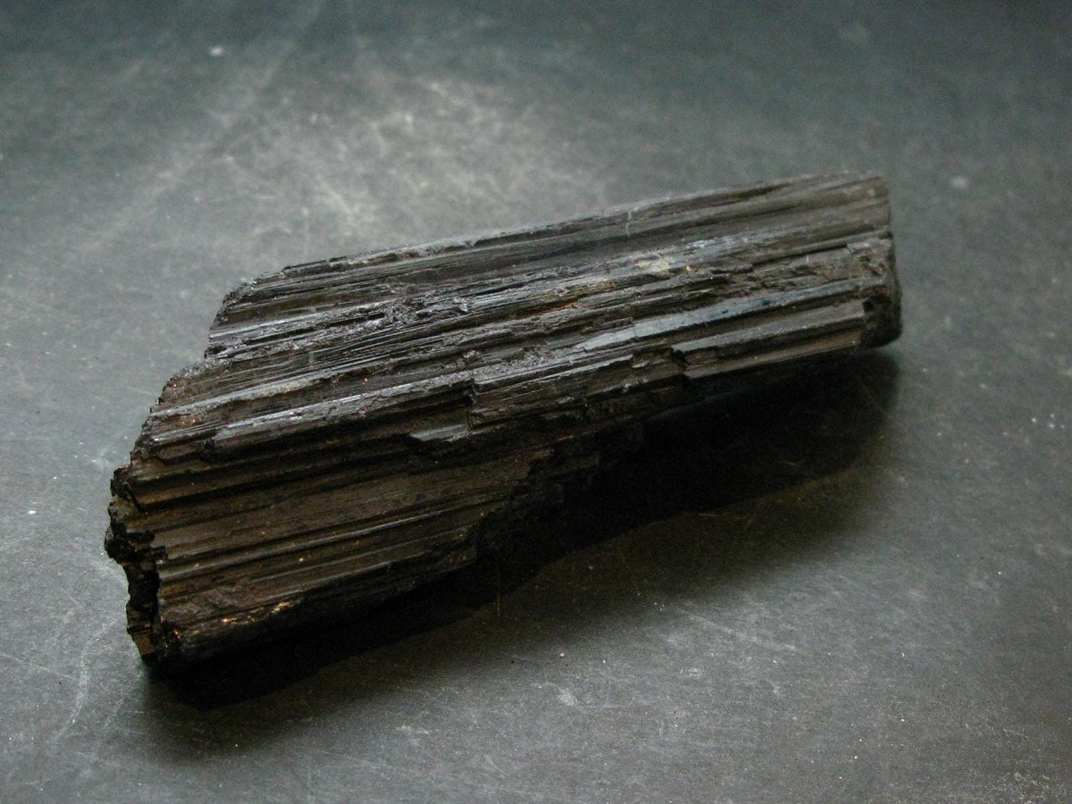 Fine Black Tourmaline Schorl Crystal From Brazil -4.6"