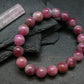 Pink Tourmaline Genuine Bracelet ~ 7 Inches ~ 10mm Round Stones