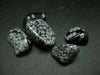 Lot of 5 tumbled Snowflake Obsidian (variety of Obsidian) from USA