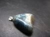 Very Rare Dianite (Blue Jade) Silver Pendant From Russia - 1.1"