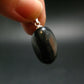 Very Rare Sterling Silver Nuumite Nuummite Pendant From Greenland - 1.1" - 5.07 Grams