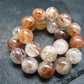 Red Rutilated Quartz Genuine Bracelet ~ 7 Inches ~ 9mm Round Beads