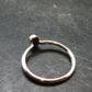 Muonionalusta Meteorite Sterling Silver Ring from Sweden - 1.52 Grams - Size 7