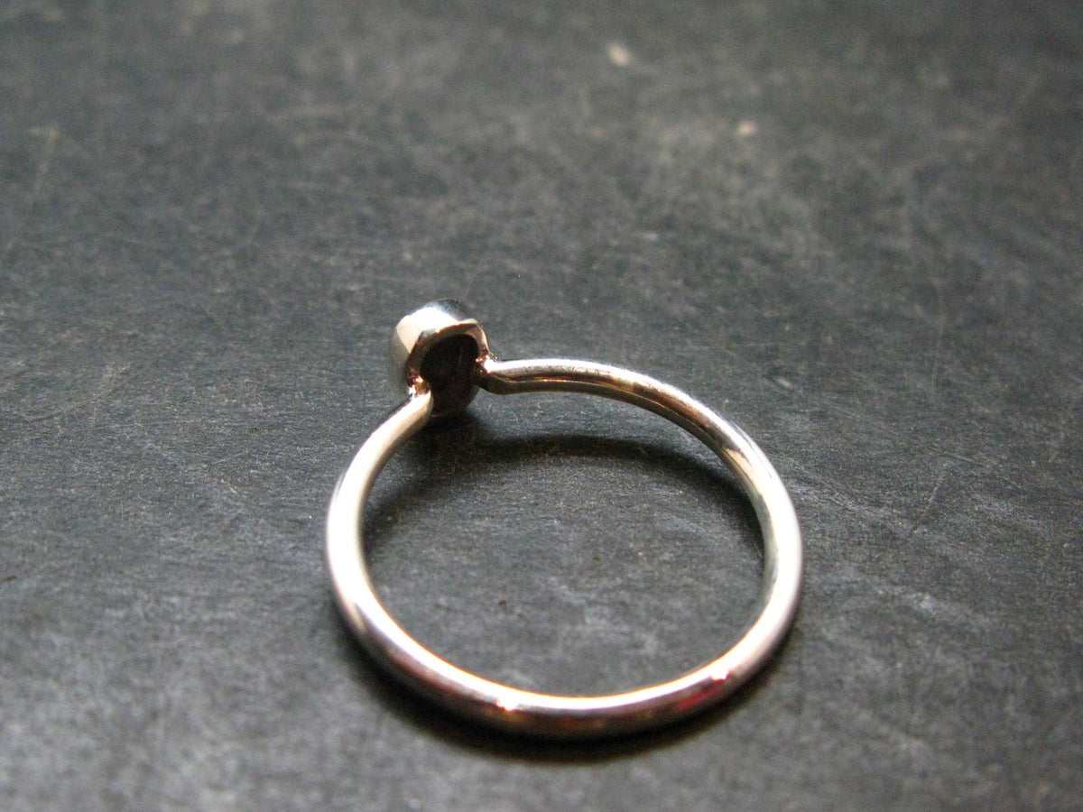 Muonionalusta Meteorite Sterling Silver Ring from Sweden - 1.52 Grams - Size 7