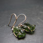Moldavite Tektite Silver Earrings from Czech Republic - 2.6 Grams