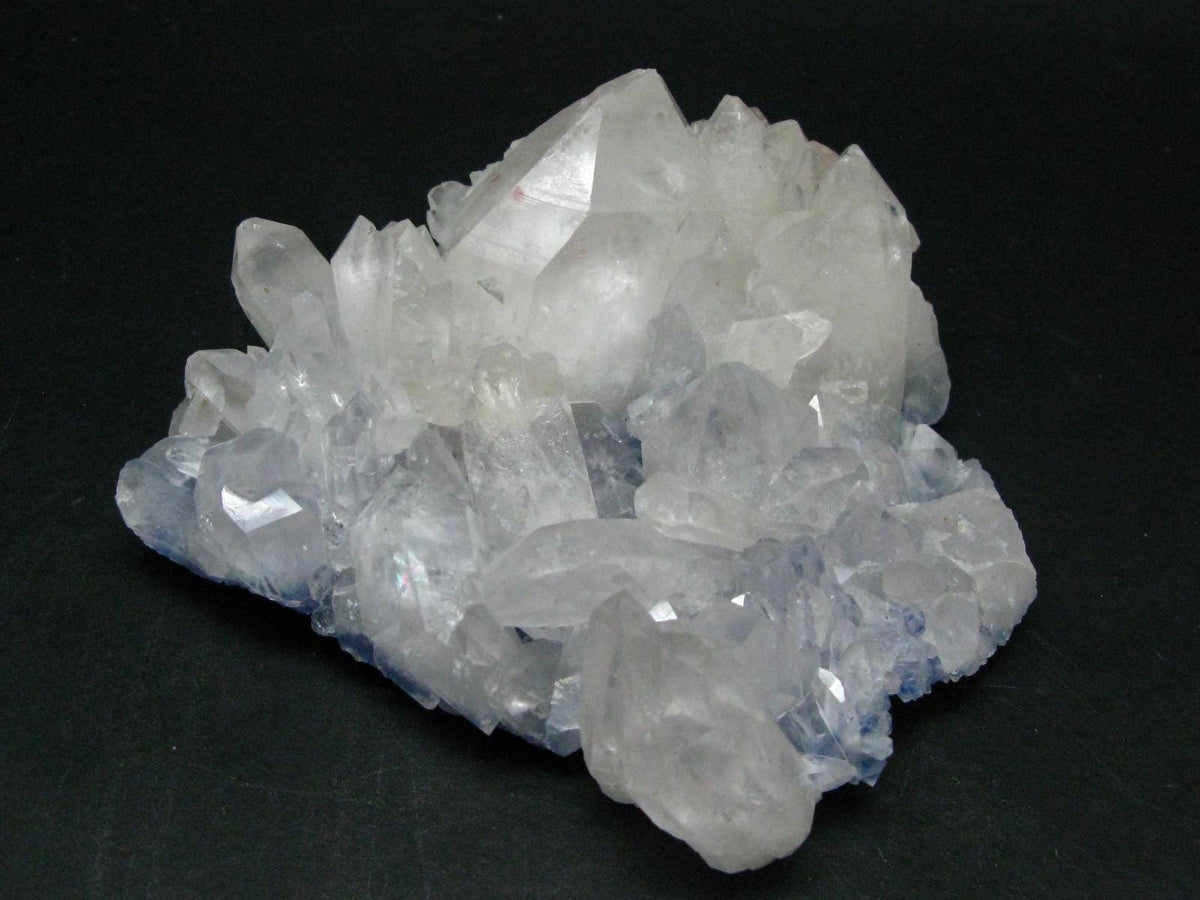 Dumortierite In Quartz Inclusion Cluster From Brazil - 4.3" - 253.86 Grams