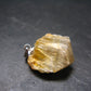Gem Color Change See-Thru Straw Terminated Crystal Diaspore Crystal Silver Pendant From Turkey - 1.0" - 4.52 Grams