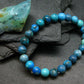 Blue Opal Genuine Bracelet ~ 7 Inches ~ 8mm Round Beads