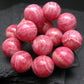 Rhodochrosite Genuine Bracelet ~ 7.5 Inches ~ 16mm Round Beads