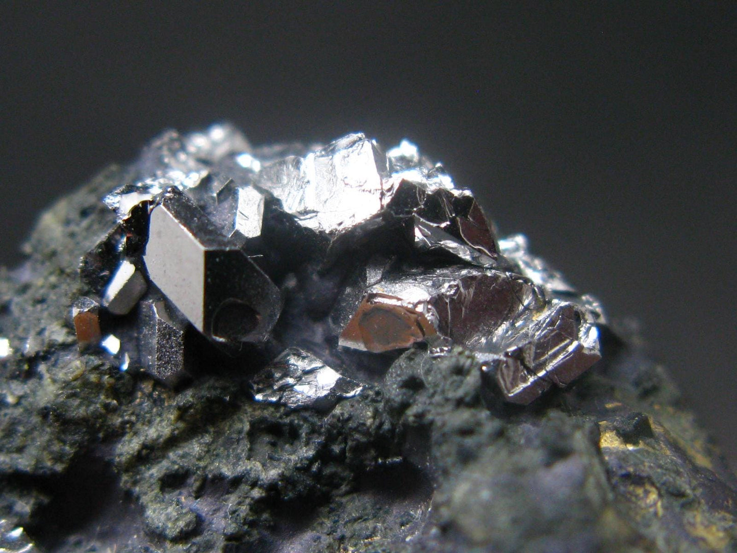 Sperrylite Crystals On Matrix From Norilsk Russia - 1.5" - 10+ Crystals