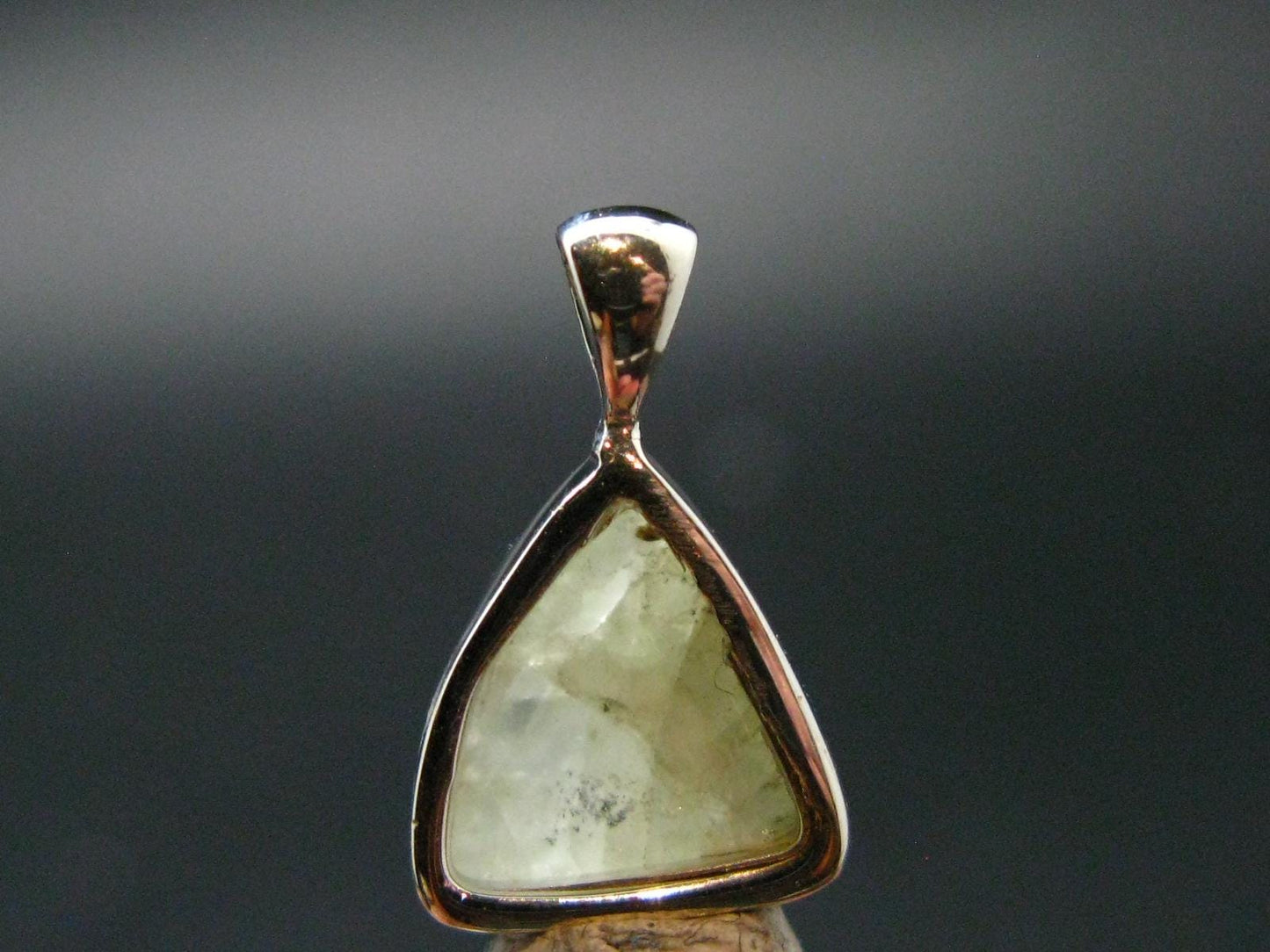 Rhodizite Rhodozite Crystal Silver Pendant from Madagascar - 0.7" - 1.51 Grams