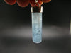 Aquamarine Gem Sterling Silver Pendant From Brazil - 1.9" - 5.77 Grams