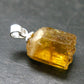 Gem Heliodor Golden Beryl Silver Pendant From Tajikistan - 10.0 Carats - 2.0"