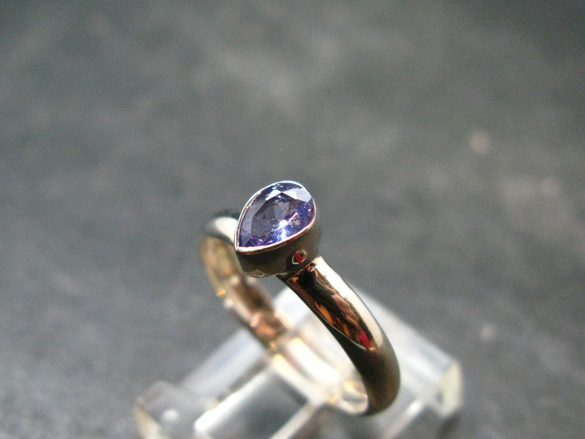 Tanzanite (Zoisite) Sterling Silver Ring - 1.60 Grams - Size 6