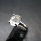 Fine Clear Natural Herkimer Diamond Silver Ring From New York - Size 5 - 2.06 Grams