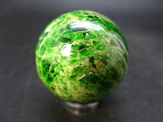 Gem Chrome Diopside Ball Sphere From Russia - 1.5" - 87 Grams