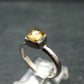 Fabulous Untreated Faceted Gem Imperial Topaz 925 Silver Ring from Brazil - Size 7 - 2.67 Grams