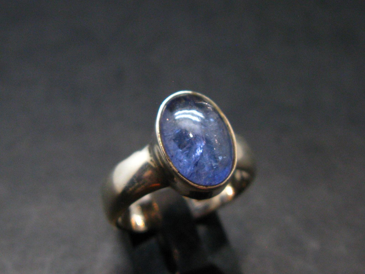 Tanzanite (Zoisite) Sterling Silver Ring - 6.09 Grams - Size 7.05