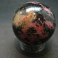 Pink Rhodonite Rodonite Sphere Ball From Canada - 1.8" - 201.34 Grams
