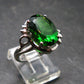 Helenite Gaia Stone Gem Sterling Silver Ring From Washington - Size 7 - 4.5 Carats