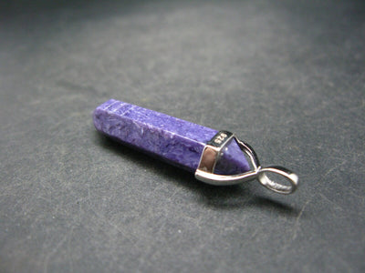 Rare High-Quality Charoite Pendant From Russia - 1.8" - 5.6 Grams