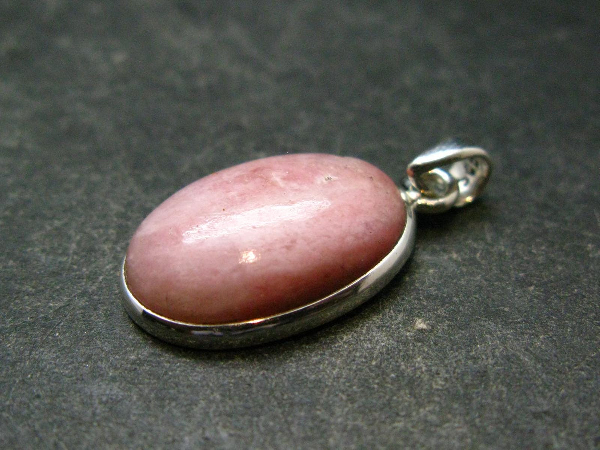 Pink Petalite Silver Pendant from Canada - 1.1" - 3.19 Grams