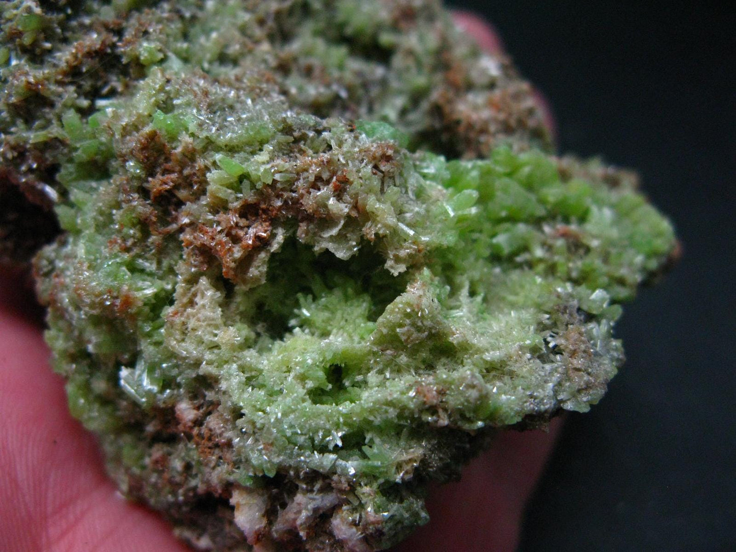 Very Nice Rare Pyromorphite cluster from China - 3.3" - 308 Grams
