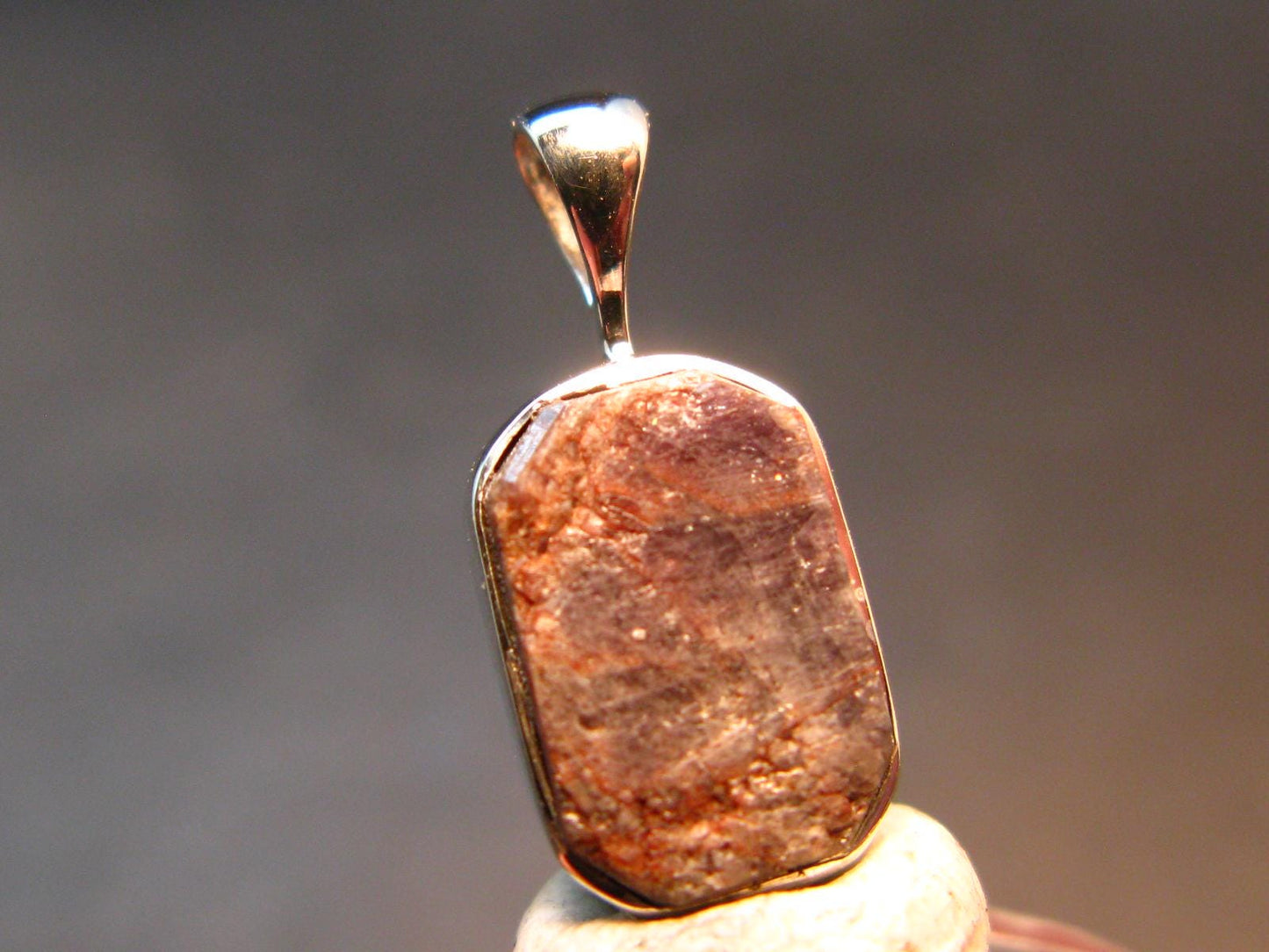 Alexandrite Chrysoberyl Crystal Silver Pendant From Zimbabwe - 0.8" - 1.61 Grams