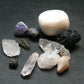 Synergy 12 Set Phenakite Moldavite Natrolite Petalite Danburite Tektite Scolecite Herderite Tanzanite Brookite 45.76 Gr