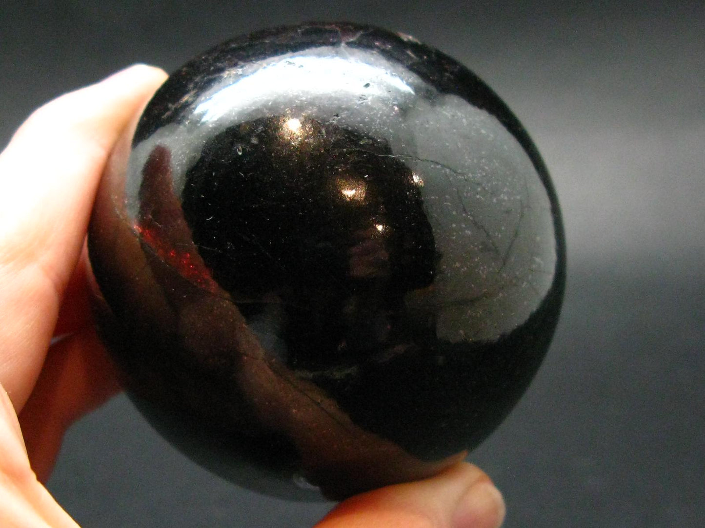 Red Garnet Almandine Sphere Ball From India - 498.95 Grams - 2.4"