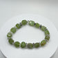 Peridot & Herkimer Diamond Nugget Bracelet | August Birthstone Jewelry