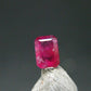 Beautiful Rare Gem Bixbite Red Beryl Emerald Cut Stone From Utah USA - 0.19 Carats - 4.6x3.2mm
