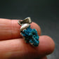 Cavansite Crystal Pendant In Sterling Silver From India - 1.0" - 1.38 Grams