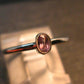 Genuine Alexandrite Gem Silver Ring From Russia - Size 4 - 1.32 Grams