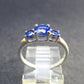 Natural Blue Tanzanite (Zoisite) Crystal Sterling Silver Ring From Tanzania - 1.65 Grams- Size 6.5