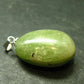 Green Kyanite Crystal Silver Pendant From Tanzania - 1.2"
