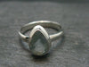 Cute Delicate Genuine Facetted Aquamarine Gem Sterling Silver Ring - Size 7 - 2.72 Grams