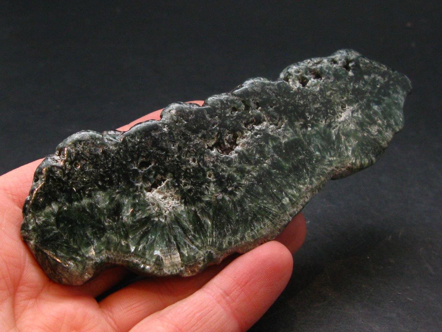Nice Polished Seraphinite Clinochlore Stalactite Slab From Russia - 4.2" - 61.77 Grams