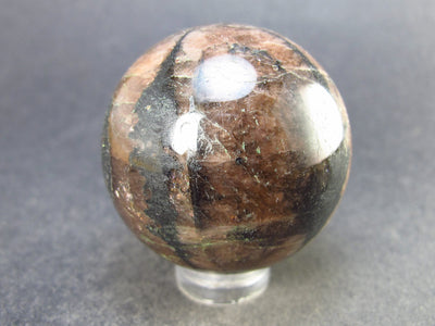 Chiastolite Variety of Andalusite Sphere from China - 1.5" - 88.5 Grams