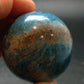 Large neon blue Apatite sphere from Madagascar- 152.21 - 1.7"