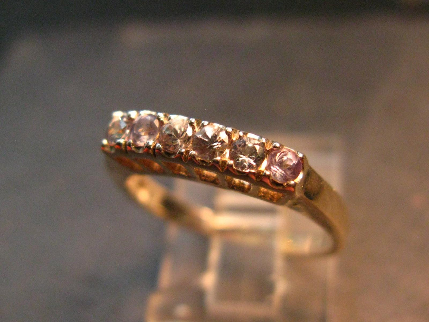 Genuine Alexandrite Gem Silver Ring From Russia - Size 6.25 - 2.34 Grams